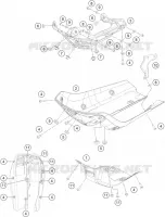 COUVERCLE pour KTM 390 ADVENTURE black de 2023