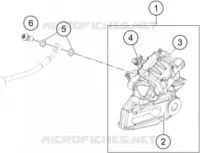 ETRIER DE FREIN AR pour KTM 390 ADVENTURE black de 2023