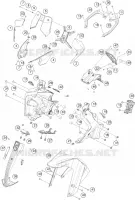 PLASTIQUES pour KTM 390 ADVENTURE black de 2023
