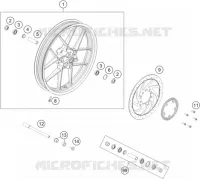 ROUE AVANT pour KTM 390 ADVENTURE black de 2023