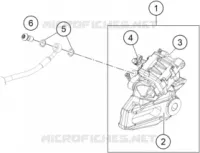 ETRIER DE FREIN AR pour KTM 390 ADVENTURE SW orange de 2023
