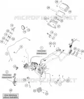 FAISCEAU ELECTRIQUE pour KTM 390 ADVENTURE SW orange de 2023