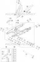 BRAS OSCILLANT  pour KTM 390 ADVENTURE SW orange de 2024