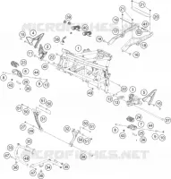 CADRE pour KTM 390 ADVENTURE SW orange de 2024