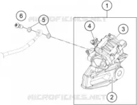 ETRIER DE FREIN AR pour KTM 390 ADVENTURE SW orange de 2024