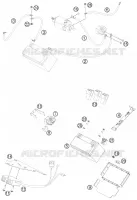 BATTERIE pour KTM 690 DUKE BLACK ABS de 2013