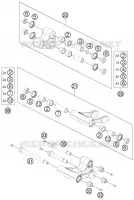 BIELLETTE D'AMORTISSEUR PRO LEVER pour KTM 690 DUKE BLACK ABS de 2013