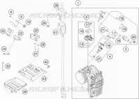 BOITIER PAPILLON INJECTION pour KTM 690 DUKE BLACK ABS de 2013