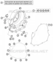 CARTER EMBRAYAGE pour KTM 690 DUKE BLACK ABS de 2013