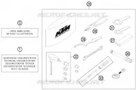 TROUSSE A OUTILS / MANUELS / OPTIONS pour KTM 690 DUKE BLACK ABS de 2013