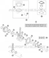VILEBREQUIN / PISTON pour KTM 690 DUKE BLACK ABS de 2013