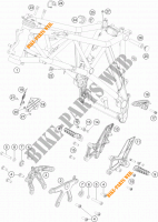 CADRE pour KTM 1290 SUPER DUKE GT ORANGE ABS de 2016