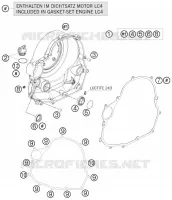CARTER EMBRAYAGE pour KTM 690 DUKE BLACK de 2010