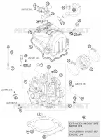 CULASSE pour KTM 690 DUKE BLACK de 2010