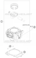 CYLINDRE pour KTM 690 DUKE BLACK de 2010
