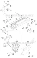 ECHAPPEMENT pour KTM 690 DUKE BLACK de 2010
