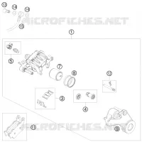 ETRIER DE FREIN AR pour KTM 690 DUKE BLACK de 2010