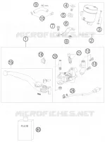 MAITRE CYLINDRE DE FREIN AVANT pour KTM 690 DUKE BLACK de 2010