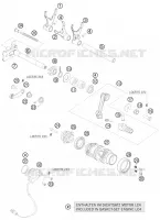 MECANISME DE SELECTION DE VITESSES pour KTM 690 DUKE BLACK de 2010