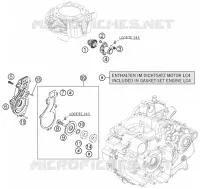 POMPE A EAU pour KTM 690 DUKE BLACK de 2010