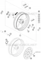 ROUE AVANT pour KTM 690 DUKE BLACK de 2010
