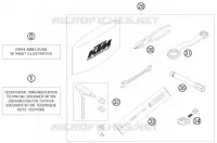TROUSSE A OUTILS / MANUELS / OPTIONS pour KTM 690 DUKE BLACK de 2010
