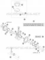VILEBREQUIN / PISTON pour KTM 690 DUKE BLACK de 2010