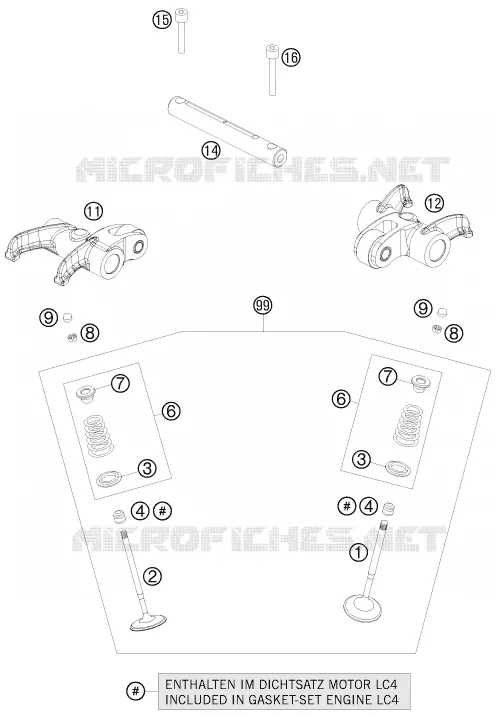SOUPAPES KTM MOTO 690 2009 DUKE  690 DUKE BLACK