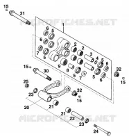 BIELLETTE D'AMORTISSEUR PRO LEVER pour KTM 125 STING de 1998
