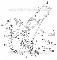 CADRE pour KTM 125 STING de 1998