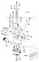 CARBURATEUR pour KTM 125 STING de 1998