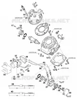 CULASSE pour KTM 125 STING de 1998