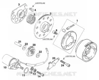 DEMARREUR ELECTRIQUE pour KTM 125 STING de 1998