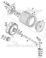 EMBRAYAGE pour KTM 125 STING de 1998