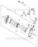 ETRIER DE FREIN AVANT pour KTM 125 STING de 1998