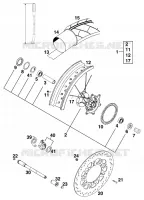 ROUE AVANT pour KTM 125 STING de 1998