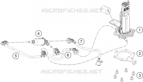 POMPE A ESSENCE KTM MOTO 390 2018 DUKE  390 DUKE ORANGE