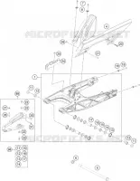 BRAS OSCILLANT  pour KTM 390 DUKE WHITE de 2018