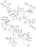 CADRE pour KTM 390 DUKE WHITE de 2018