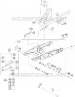BRAS OSCILLANT  pour KTM 390 DUKE WHITE de 2017