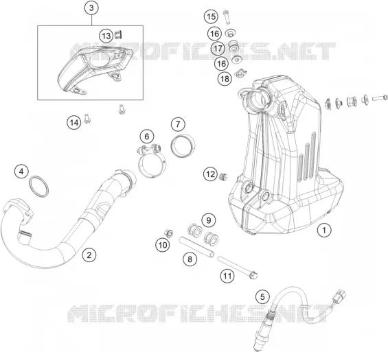 ECHAPPEMENT KTM MOTO 390 2017 DUKE  390 DUKE BLACK ABS