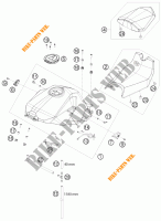RESERVOIR / SELLE pour KTM 1190 RC8 R TRACK de 2011