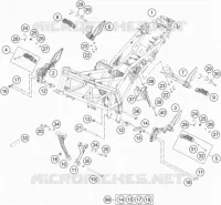 CADRE pour KTM 390 DUKE WHITE ABS de 2016