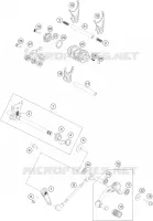 MECANISME DE SELECTION DE VITESSES pour KTM 390 DUKE WHITE ABS de 2016