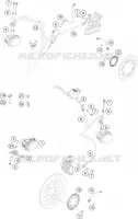 SYSTEME DE FREIN ABS pour KTM 390 DUKE WHITE ABS de 2016