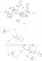 MECANISME DE SELECTION DE VITESSES pour KTM 390 DUKE WHITE ABS de 2016