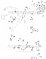 ETRIER DE FREIN AR pour KTM 390 DUKE WHITE ABS de 2015