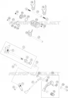 MECANISME DE SELECTION DE VITESSES pour KTM 390 DUKE WHITE ABS de 2015