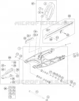 BRAS OSCILLANT  pour KTM 390 DUKE BLACK ABS de 2015