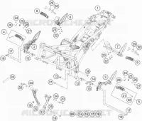 CADRE pour KTM 390 DUKE BLACK ABS de 2015